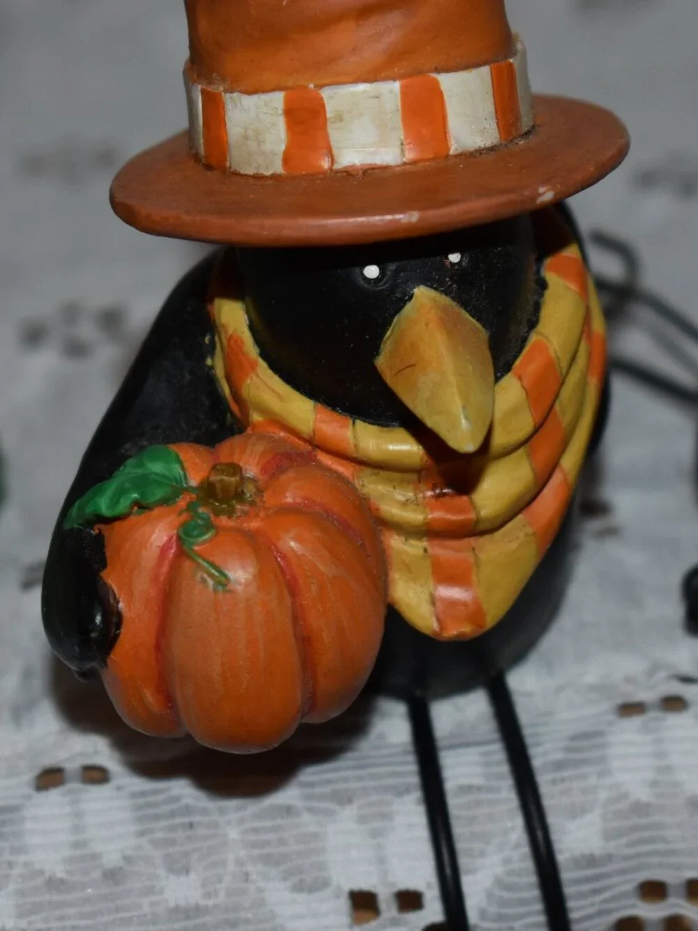 Vintage Papel Giftware Harvest Fall Halloween Collectable Figurine Lot Set of 3